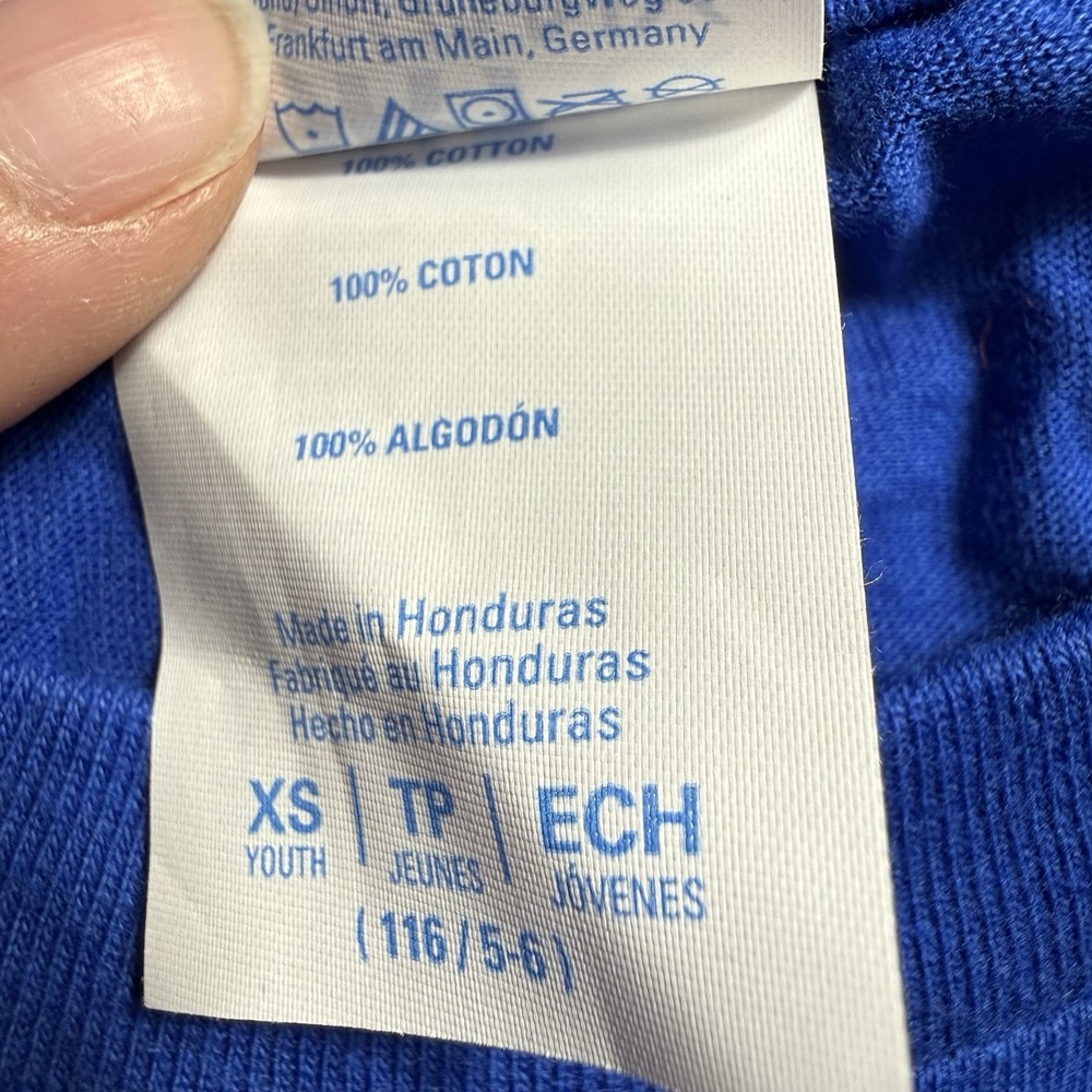 Port & Company Youth Field Day Blue Team Graphic Tee Royal Blue Size XS 4/5 - Picture 4 of 8
